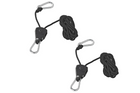 Set di due verricelli a fune metallica ProPlus 320054, paranco a fune con cricchetto, 2,5 m, 68 kg