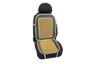 Cuscino per sedile auto LAMPA Evoluzione con perline di legno color avorio, tappetino per sedile auto
