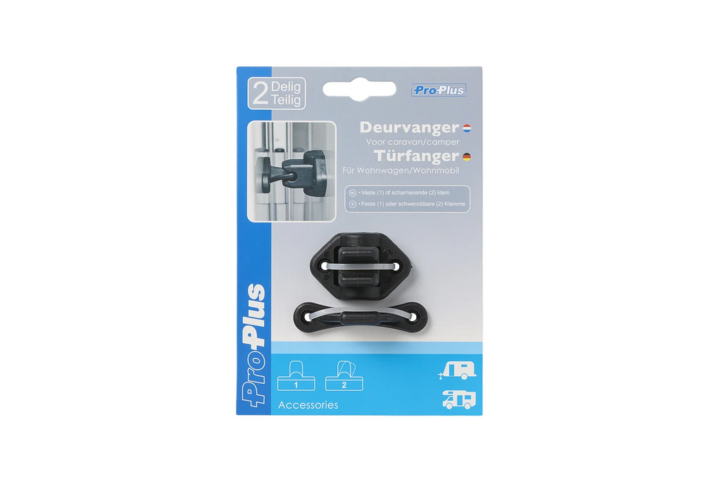 ProPlus 362622PMBK Chiusura per porta di roulotte, maniglia di fissaggio nera
