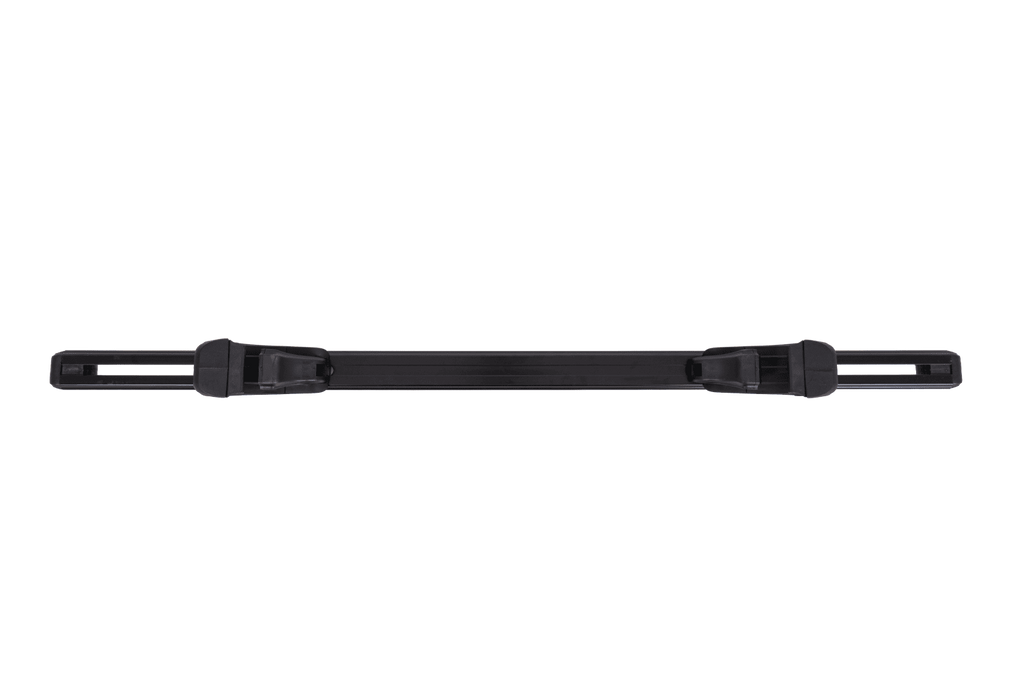 Portapacchi da tetto Eco Alubase 135 - portapacchi universale in alluminio per barre longitudinali (nero)