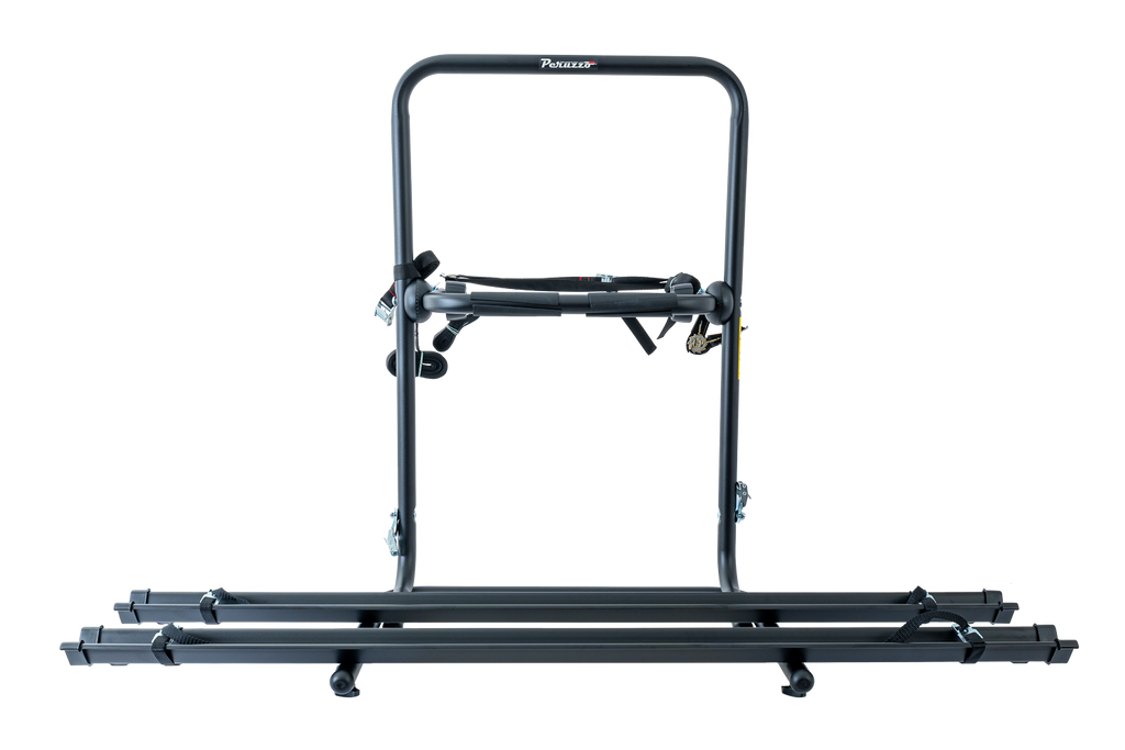 Portabici per ruota di scorta Peruzzo Brennero 4x4 - Portabici per 2 biciclette con binari (nero)
