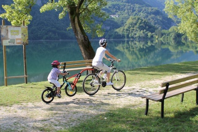 Trail Angel - barra di traino per bicicletta da bambino - rossa