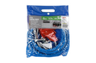 Cavo di traino con grilli LAMPA, cavo in acciaio 3,5 m/8 mm/5 t, blu