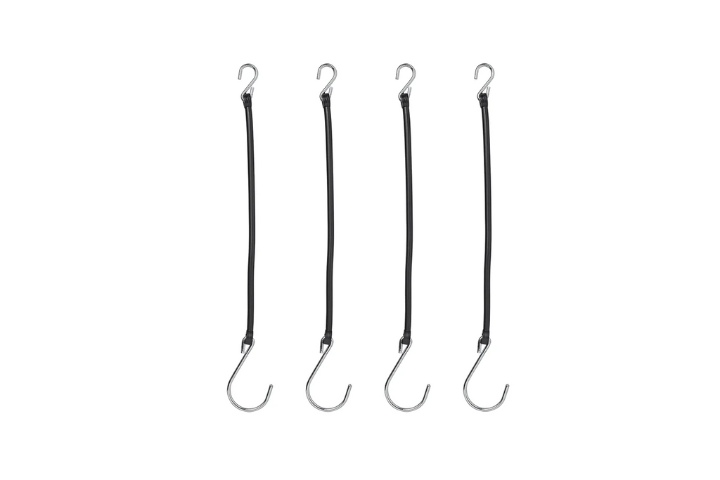 Set di quattro cavi di sicurezza con ganci ProPlus 342130S, lunghezza 285 mm