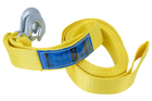 Fune di traino UNITRAILER con ganci, cinghia di traino 5m/50mm/4t gialla