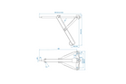 ProPlus 361501 stabilizzatore angolare estensibile per rimorchio da 500 kg, 457 mm