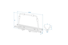 Portabici da gancio traino ProPlus 330242BL per 2 biciclette, portata massima 40 kg.