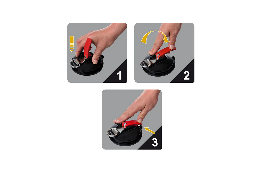 Supporto a ventosa con ganci e anello ProPlus 758082, portata 115 mm, capacità 10 kg.