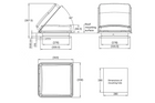 ProPlus 610900V01 Finestra di ventilazione per tetto camper, 280x280mm