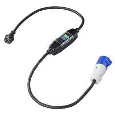 Cavo adattatore Schuko/CEE per interruttore differenziale ProPlus 373589V01DE, 150 cm.